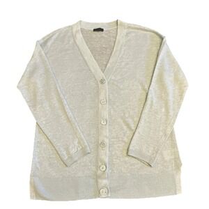 Women's Cardigan Sweater Talbots  Petite Small Light Blue